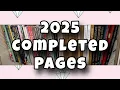 My 2025 Completed Pages