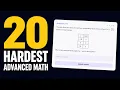The 20 Hardest SAT Advanced Math Questions Solved with Desmos