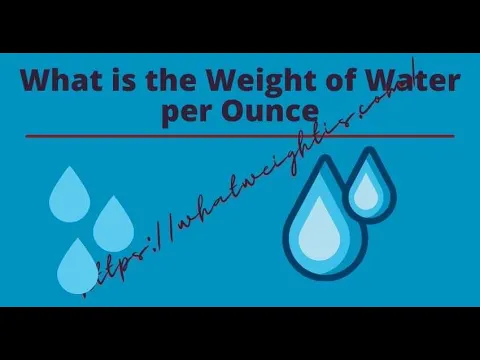 Download MP3 Weight of Water per Ounce