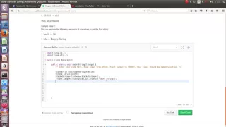 Super Reduced string java challenge hackerRank using a stack