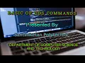 BASIC OF DOS COMMANDS ENGLISH