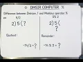 Division vs Modulus Operator - Explained in 60 Seconds