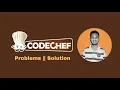 codechef Water Requirement