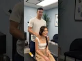 Francine Diaz from the Philippines gets adjusted