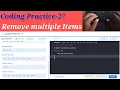 Coding Practice-27 Remove Multiple Items NxtWave ccbp