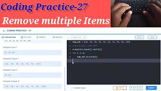 Coding Practice-27 Remove Multiple Items NxtWave ccbp
