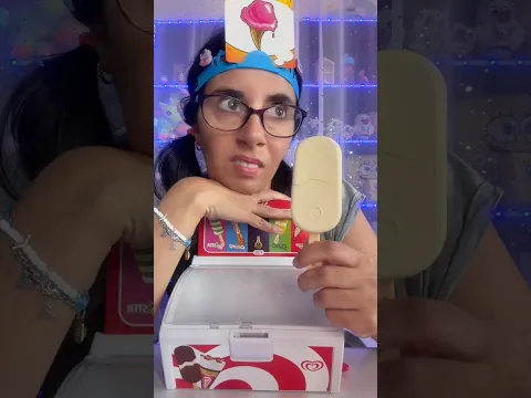 LAURA VENDE IL SUO ULTIMO GELATO! A voi piace il MAGNUM BIANCO?