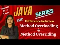 Difference between Method Overloading and Method Overriding JAVA Lecture - 47 Padho Engineering