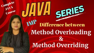 Difference between Method Overloading and Method Overriding JAVA Lecture - 47 Padho Engineering