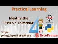 Check the type of triangle based on the side lengths in Python
