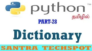 28 Python Beginners Tutorial in Tamil Dictionary in Python Tamil