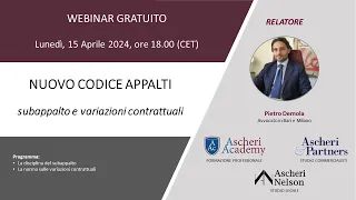 Il Nuovo Codice Appalti (d.lgs. 36/2023):