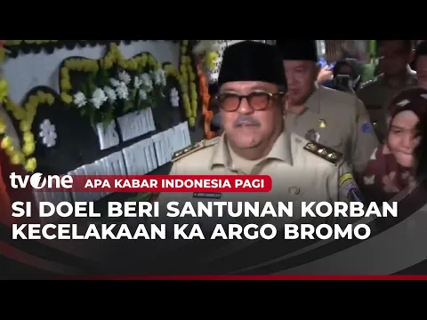 Momen Si Doel Melayat Korban Kecelakaan KRL dan KA Argo Bromo