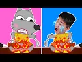 Download Lagu The BEST of Cartoon Parody - Wolf Pica Saves Little Fish from Puca - Funny Stories for Kids