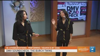 The Burch Twins perform their single Heaven Is My Goal on the DMV Soundcheck