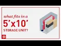 Storage Unit Size Guide - 5 x10