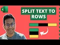 Split Text to Rows in Excel 3 Easy Ways