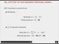Week 4 Lecture 7 Part 6 Minimizing Squared Errors for Multiple Regression