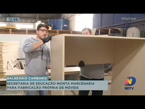 Secretaria de educação monta marcenaria para fabricação própria de móveis