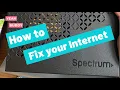 Internet not working Spectrum FCC Complaint Troubleshoot Modem Router