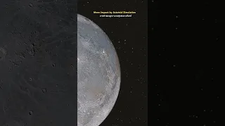 Moon Impact by Asteroid simulation