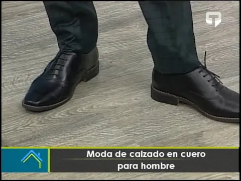 Moda de calzado en cuero para hombre