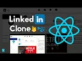 Building React js project LinkedIn clone Website using React js firebase material UI