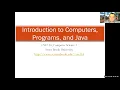 CSE114 Introduction to Computers Programming and Java part 1