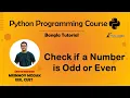 14 Check If A Number Is Odd or Even Using Python Python Bangla Tutorial - Mrinmoy Modak