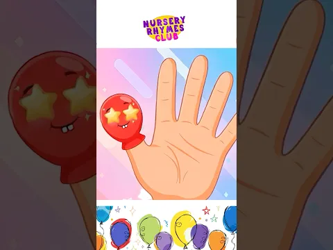 🌈Balloon Finger Family - Learn Colors #shorts #balloon #fingerfamily