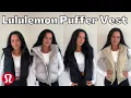 The BEST Fall Vest Cropped VS Super Cropped Lululemon Puffer Vest
