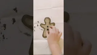 DIY gingerbread man ornament