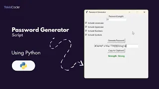 Create a Random Password Generator in Python with Tkinter Full Step-by-Step Tutorial for Beginners