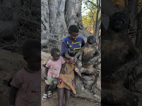unbelievable 🤯🔥 how the hadzabe prepare their traditional food in the wild! 🌿😋#reels #shorts