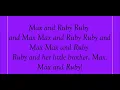 Max And Ruby Theme Song