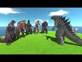 Lagu Godzilla 2014 vs 5 ModTT Godzillas | From Weak to Strong Power Test - ARBS