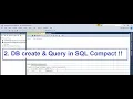 2 Query and other settings in SQL compact tool box in Visual studio GUI format
