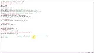 Salary Calculator in Python program