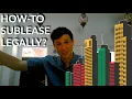 HOW TO SUBLET OR SUBLEASE AN APARTMENT OR ROOM LEGALLY