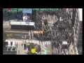 Cleveland police helicopter of arrests during RNC flag-burning protest Part 2