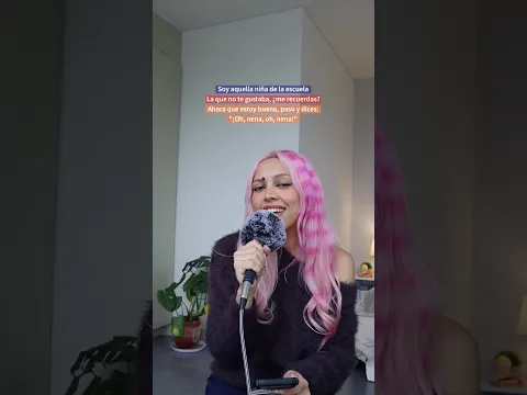 Canta conmigo “niña de la escuela” 🩷 #karaoke #tini #lolaindigo #cantaconmigo #musica #duo #dueto