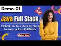 Java Full Stack Demo 01 Embark on Your Zero to Hero Journey in Java FullStack Harsha Trainings