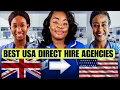 USA DIRECT HIRE AGENCIES FOR ASPIRING USA NURSES MOVE FROM UK TO THE USA WITH THESE AGENCIES
