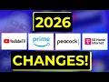 Big Streaming TV Changes for All of 2026