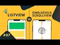 Flutter Listview Vs Singlechildscrollview - Which one is better for app