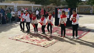 استعراض علمونا ف مدرستنا   بالتعاون بين مدرستي قمبش للبنات وللبنين   طلاب الصف الثالث الابتدائي دندنها