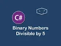 binary numbers divisible by 5 in c
