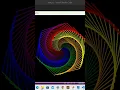 Rainbow benzene using python