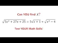 This Radical Equation Looks Impossible - Until You See This Trick