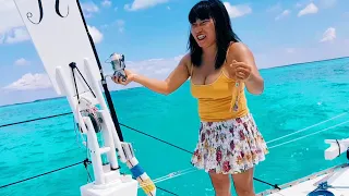 Fingers Crossed Crossing the Gulf Stream and a Fiery Finale – Ep 65 Sailing Luckyfish